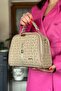 Medium Size Women's Shoulder Bag Suitable for Daily Use 2057 Sand