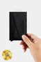 Boxed Thin Unisex Automatic Mechanism Leather Multi-Eye Model X Smart Credit Card Holder - 2