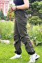 Children's Unisex Cuffs Elastic Jogger Parachute Pants - 2