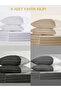 8-Piece Pillowcase Cotton Satin Hotel Pillowcase Line 93 Wire White Satin Luxury Hotel 50x70