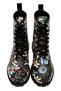 Women's Vegan Leather Black Long Boots - Are You Lost Design - 3