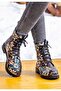 Women's Vegan Leather Black Long Boots - Are You Lost Design - 8