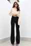 Palazzo Black Non-Fading High-Waisted Stretchy Wide-Leg Jeans - 2
