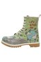 Women's Vegan Leather Multicolored Long Boots - Life Goes On Design - 4