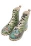 Women's Vegan Leather Multicolored Long Boots - Life Goes On Design