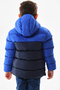 Water and Windproof Inflatable Jacket & Coat with Robe, Inner Fleece, Hooded, Pockets RB-500 - 4