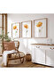 Wooden Framed Painting Set California Poppy - 2