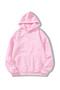 Unisex Basic Solid Color Hooded Oversize Sweatshirt with Soft Fleece Inside