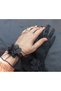 Camelia floral ruffle bridal gloves short black - 6
