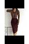 Women's Buttoned Striped Jacket Blouse Skirt Knitwear Set (Colorful)