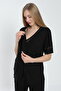 Maternity and Maternity Pajamas Set with Dressing Gown - 7