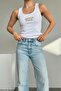 White-Gold Amour Paris Glitter Embroidered Undershirt - 3