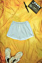 WOMEN'S COMBED WHITE TIE SLIT MINI SHORTS DAXİS Sportwear Company