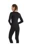 V-Neck Long Sleeve Black Unisex Thermal Underwear C7T5N2O1 - 3