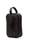 Men's Black Patterned Fabric Vegan Leather Water Resistant Elegan Portfolio Style Handbag - 5