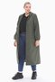 Women's Large Size Hooded Khaki Long Trench Coat 1034 - 6