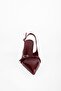 Women's Royal Claret Red Patent Leather Belted Buckle Pointed Stiletto - 5
