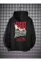 Oversize Unisex Fight Club Printed 2 Thread Raised Sweatshirt Hoodie