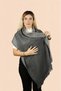 Double Sided Plaid Wool Shoulder Shawl - 75x175cm - Winter Shawl