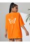 WOMEN'S BACK BUTTERFLY PRINT T-SHIRT DAXİS Sportwear Company
