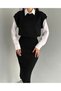 Crew Neck Knitwear Sweater Skirt Women's Top and Bottom Set