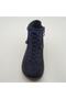 Genuine Leather Navy Blue Suede Comfort Boots - 3