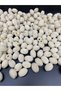 Cream Color Almond Model Velvet Bead Jewelry, Bag Making Bead (100gr,~40 Pieces)
