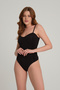 Thin Strap Bodysuit Black - 3