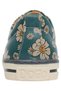 Women's Vegan Leather Turquoise Casual Sneakers - Show Yourself More Love Design - 7