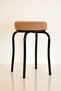 6 Pieces Brown Thai Feather Black Profile Stool Metal Stool Kitchen Stool Thick Stool