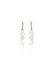 Neon White Antiallergic Sea Horse Earrings