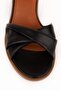 Talia Women's Black Genuine Leather Sandals - 6