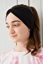 Girl's Black Plain Bandana