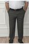 Men's Plus Size Classic Khaki Relaxed Cut Fabric Trousers - 3