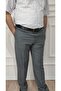 Men's Plus Size Classic Gray Relaxed Fit Fabric Pants - 3