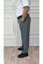 Men's Plus Size Classic Gray Relaxed Fit Fabric Pants - 4