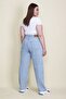 Women's Large Size Blue 5 Pocket Tube Leg Jeans 65n25664 - 4