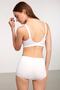 Women's White Basic Short - 3