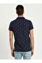 Men's Navy Blue Toloca Polo Neck T-Shirt 012218435060890000 - 5