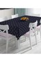 Digital Printed Tablecloth with Modern Anchor Pattern on Colorful Floor