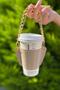 Women's Beige Color Special Series Leather Coffee Cup Holder - 2