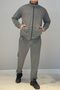 Men's Lycra Combed Cotton Rib Tracksuit 3719 Anthracite - 2
