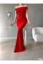 Women's Crepe Fabric Graduation Evening Dress - 3