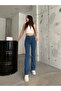 Light Blue High Waist Lycra Flare Jeans - 8