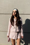 Pink Button Detailed Tweed Jacket - 4