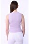 Women's Zero Sleeve Blouse, Ribbed Camisole Blouse Fabric - 5