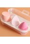 Colorful Makeup Sponge Set with Plastic Box 3 Pieces - 2