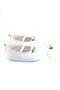 Special Series White Daisy Needle Embroidered White, Elastic Ballet Shoes, Baby Girl's Shoes and Bandana - 4