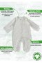 Organic Baby Jumpsuit - Gray Melange| 100% Organic Cotton Waffle Fabric And Gots Certified