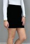 Women's Black Polka Dot Mini Skirt - 4